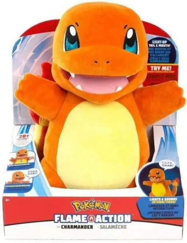 Pokemon Λούτρινο Charmander 25 εκ. Με Ήχο Και Φως (JW097770)
