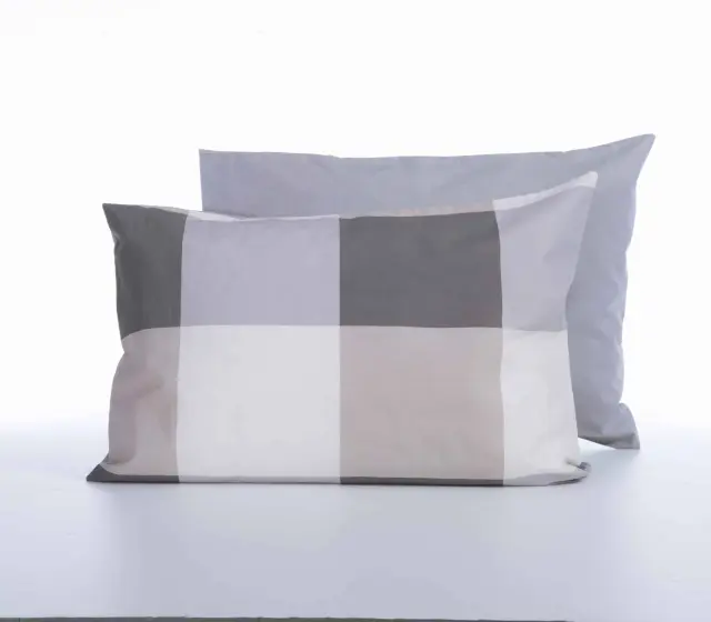 ΜΑΞΙΛΑΡΟΘΗΚΗ CASUAL CHECK 52Χ72 NEF-NEF HOMEWARE GREY 2
