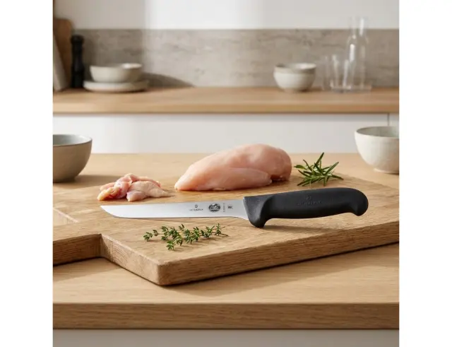 Μαχαίρι Ξεκοκαλίσματος Victorinox Fibrox με μήκος λεπίδας 15cm - Black5.6303.15