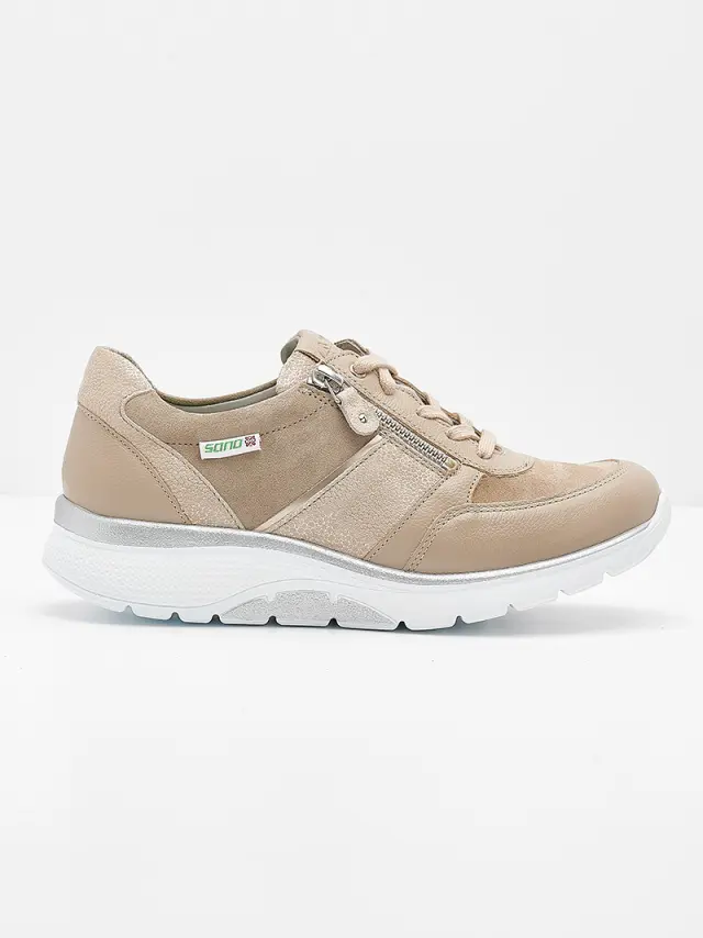 Mephisto/Sano Sneakers Γυναικείο δέρμα/δέρμα Nubuck Μπεζ SAN/IZAE-S L/TAUPE - 42 3