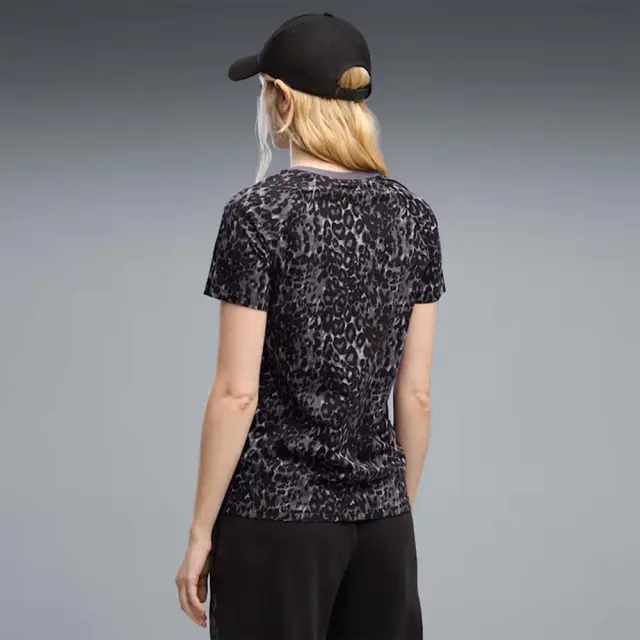 Puma Women's Graphics Animal Standard Allover Print Tee Μπλε Σκούρο 695777-35 (Puma) 2