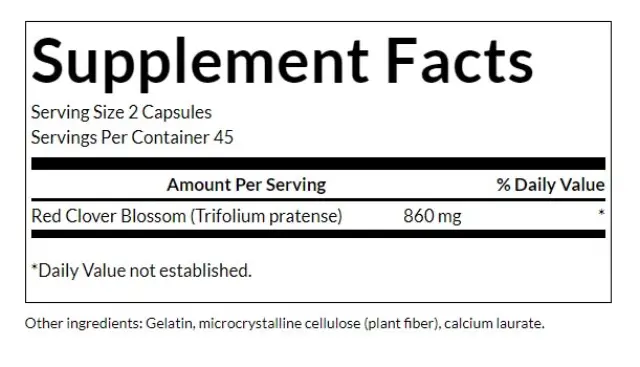 Swanson Full Spectrum Red Clover Blossom 430 mg 2