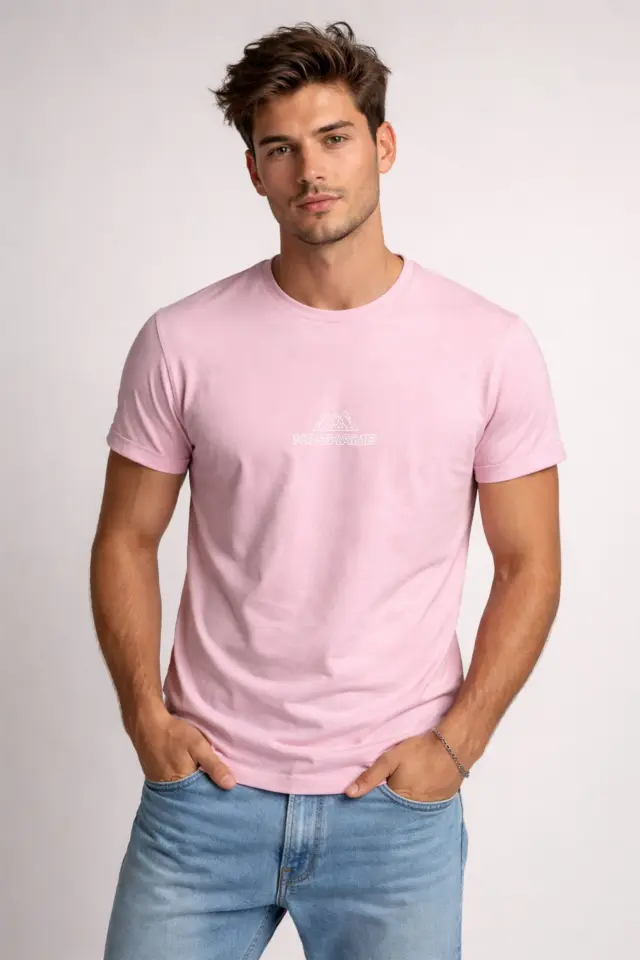T-shirt Noshame® Ροζ με τύπωμα - 152671 - XXL