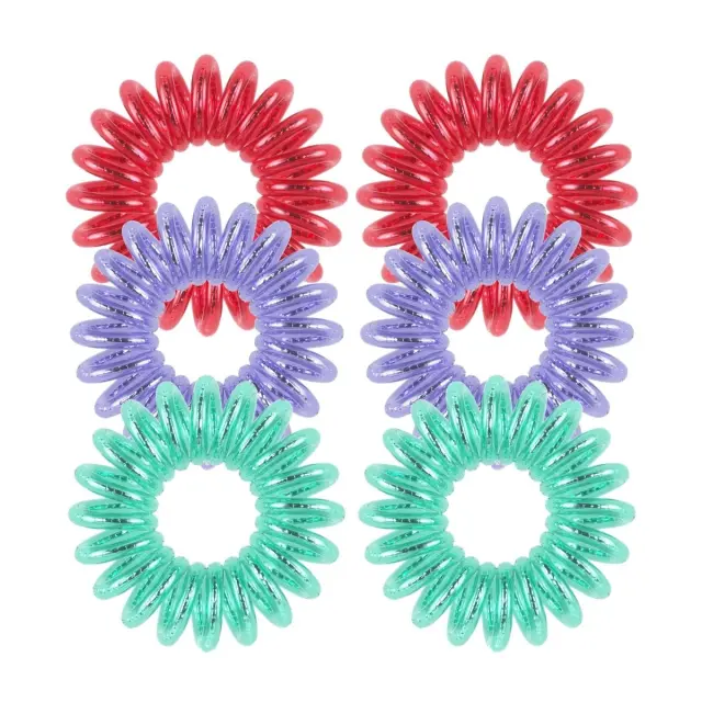 Invisibobble Original Hair Spiral Disney Princess Ariel, Πολύχρωμα Παιδικά Λαστιχάκια Σπιράλ, 6τμχ 2