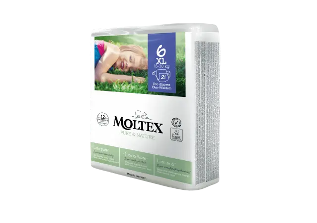 Moltex Pure & Nature Οικολογικές Πάνες No6 XL 13-18kg 21 τεμάχια