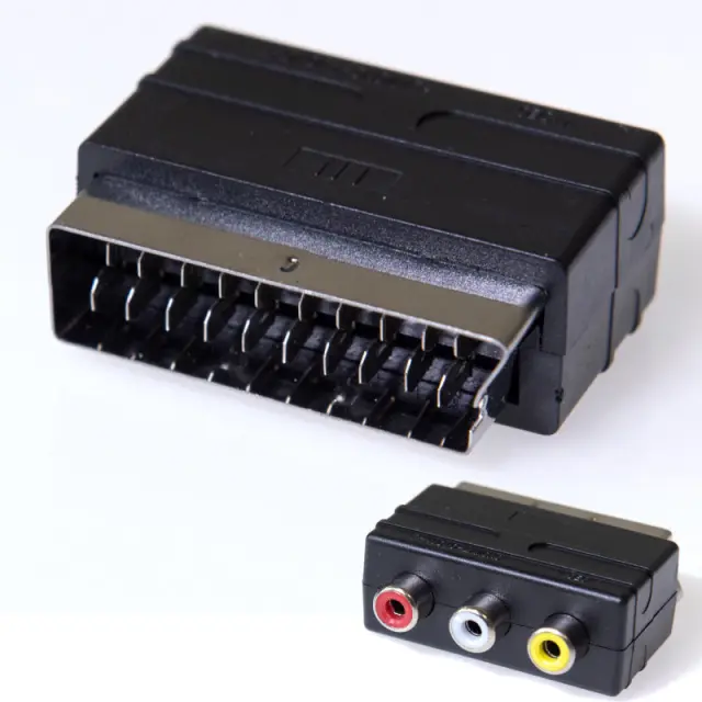 Αντάπτορας RCA Θηλυκό Σε Scart Αρσενικό OSIO OSK-1170