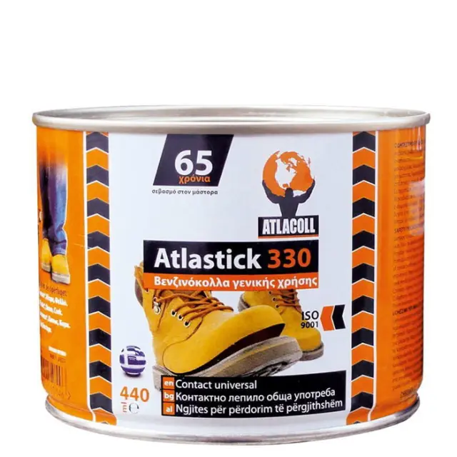 Βενζινόκολλα Γενικής Χρήσης Atlacoll Atlastick Νο 330 - 440ml