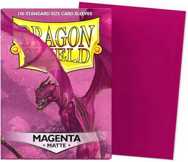 Dragon Shield Standard Sleeves - Matte Magenta (100 Sleeves) 2