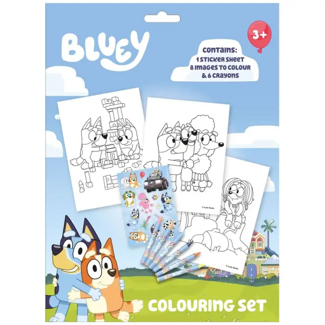 Bluey Happy Life Σετ Ζωγραφικής με Αυτοκόλλητα 23×30 εκ. Πολύχρωμο