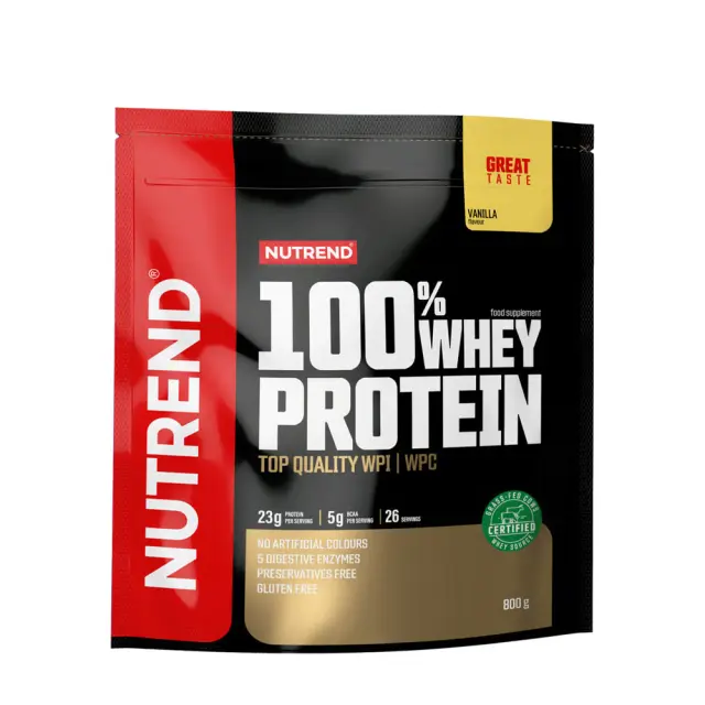 Nutrend 100% Whey Protein vanilla, 800-g
