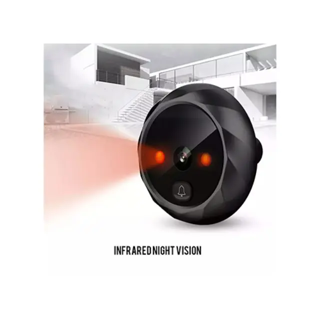 Door Viewer Κουδούνι Πόρτας Μαύρο 3