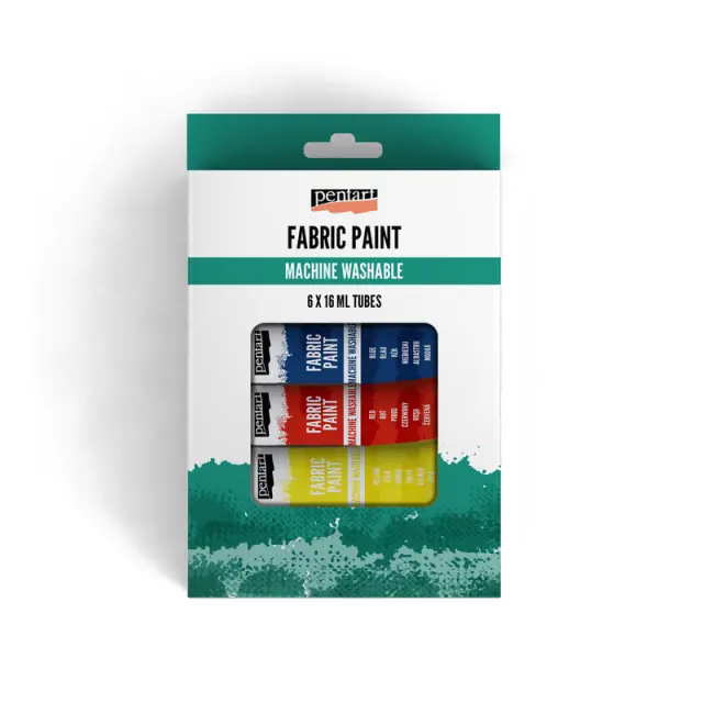 Σετ χρώματα για Ύφασμα Pentart, 6x16ml