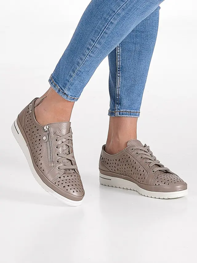 Mephisto Sneakers Γυναικείο δέρμα Γκρί MEP/JUNE PERF PEWTER 2