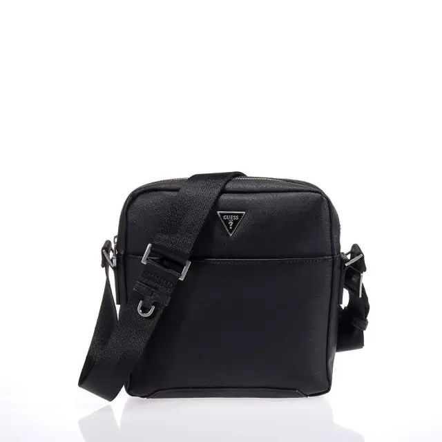 Τσάντα χιαστί αντρική Saffiano Guess