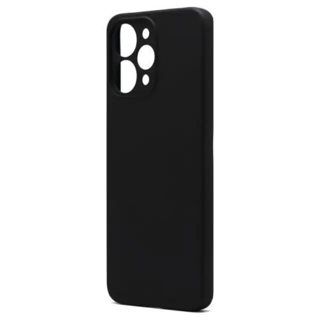 Θήκη Liquid Silicon inos Xiaomi Redmi 12 L-Cover Μαύρο N62620
