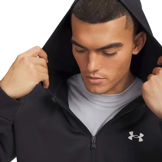 Under Armour Men's Armour Fleece Full-Zip Hoodie Μαύρο 6013727-001 (Under Armour) 3
