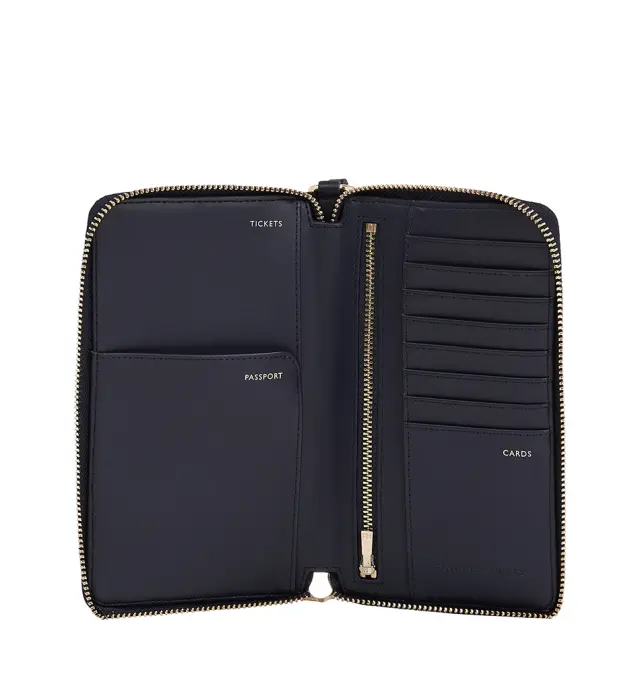 Tommy Hilfiger - Γυναικείο Πορτοφόλι TH Distinct Corp Travel Wallet AW0AW16324-DW6 Μπλε Σκούρο 2