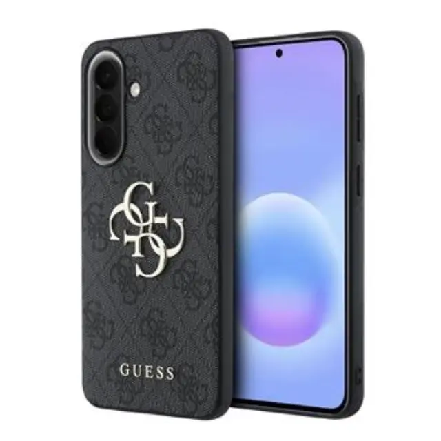 Guess PU 4G Metal Logo Case for Samsung Galaxy A57 Grey