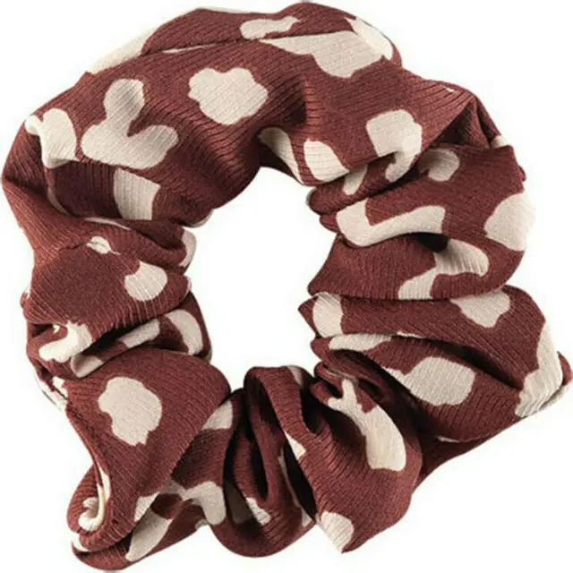 Medisei Dalee Hair Scrunchie Μπορντό με Άσπρες Στάμπες 1τμχ