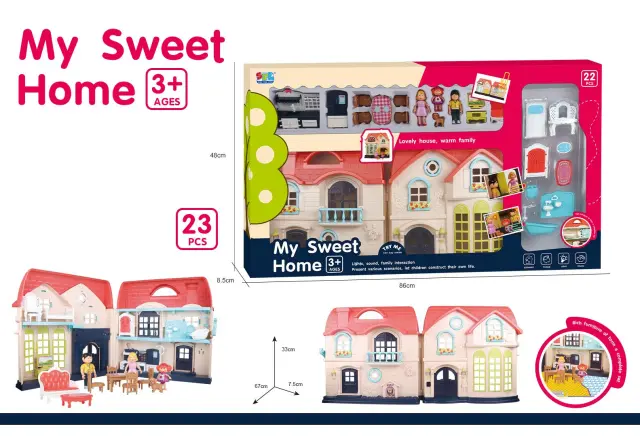 Κουκλόσπιτο My Sweet Home Βίλα με Ήχους (MKO849476) 2