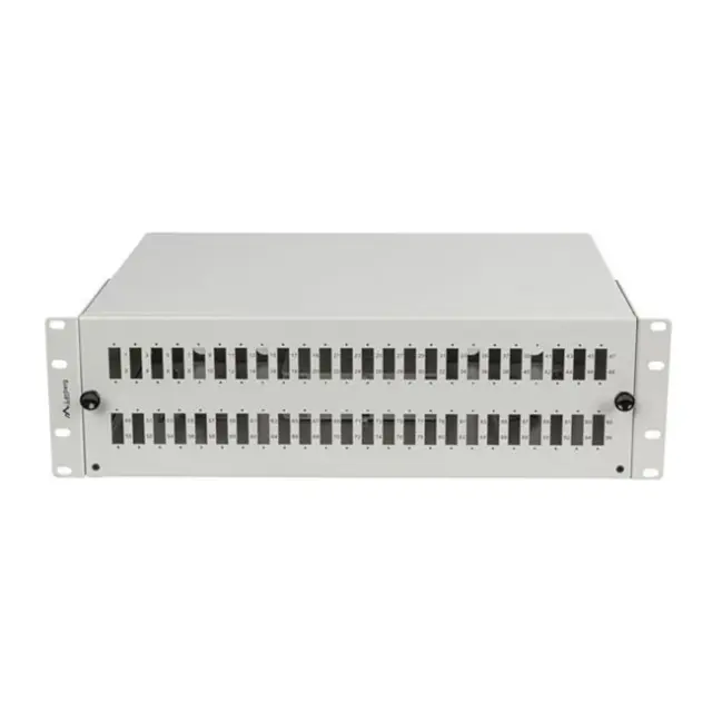 Lanberg Rackmount 19" 3U Fiber Patch Panel 48XSC Duplex / 48XLC Quad Gray & Accessories (FOP1-48SD-LQS)