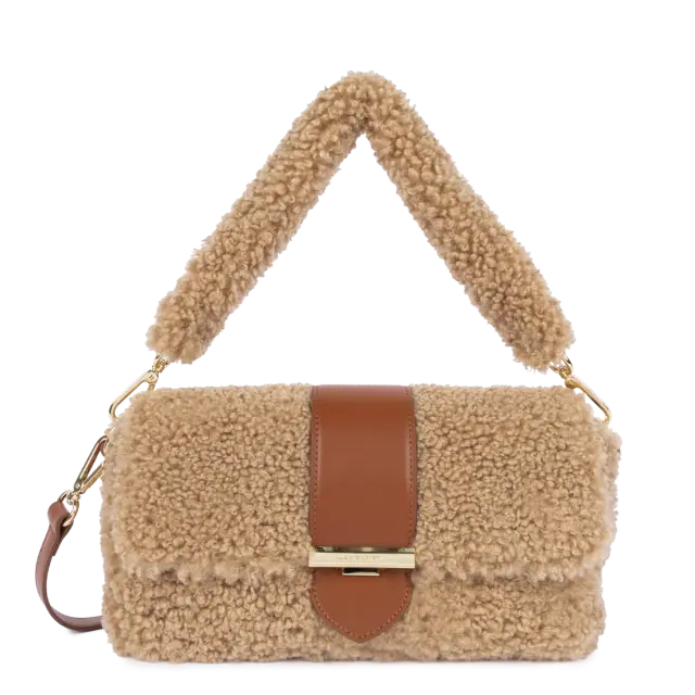 LANCASTER PARIS CROSSBODY BAGS (518-023-CAMEL)