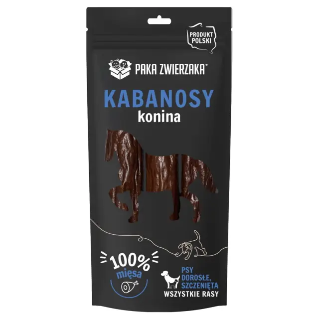 PAKA ZWIERZAKA Sausages Horse - dog treat - 80g