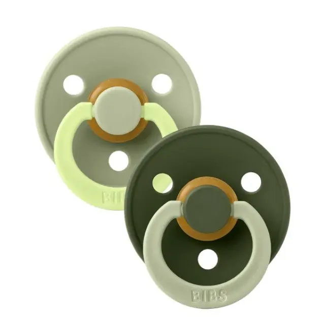 Σετ 2 Πιπίλες Studio Collection Color Fusion Sage/Hunter Green (0-6 μηνών) - Bibs
