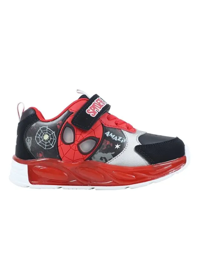 Παιδικό Παπούτσι για Αγόρι Disney Sport Shoe Tpr with Lights Spiderman Black (Μεγέθη 24-31) ΜΑΥΡΟ - 24