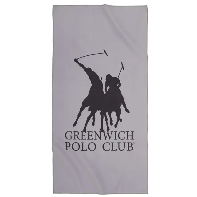 Πετσέτα Γυμναστηρίου 45x90 280gsm Greenwich Polo Club Essential 4186 Grey-Black 100% Microfiber