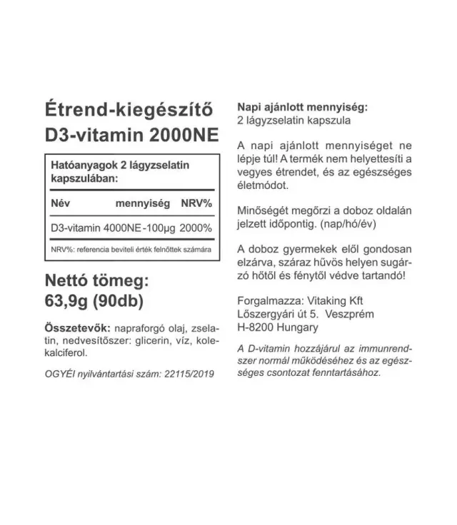 Vitaking Vitamin D-2000 2
