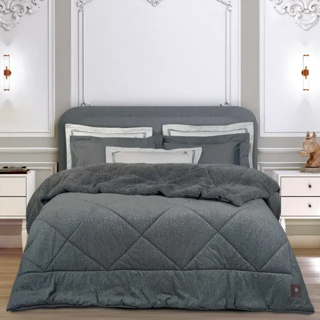 Κουβερτοπάπλωμα 240x250 King Size 700gsm Essential Greenwich Polo Club 4435 Grey 100% Πολυέστερ