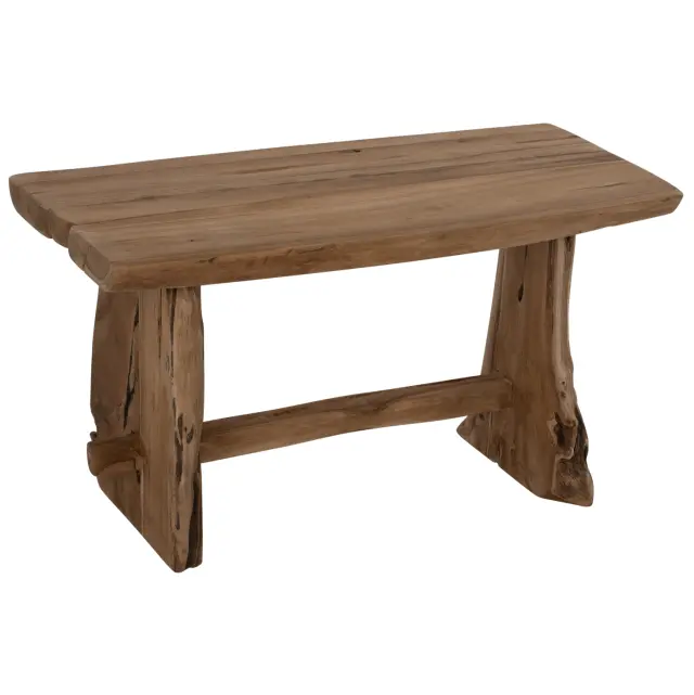 Παγκάκι Yedi από μασίφ ξύλο Teak φυσικό 80x40x44 εκ.