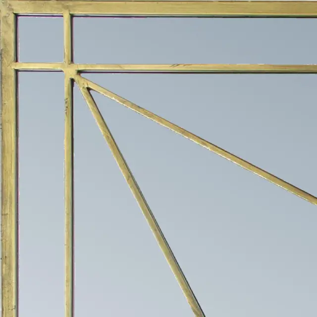 Καθρέπτης Χρυσό Μέταλλο 84x3.5x84cm 2