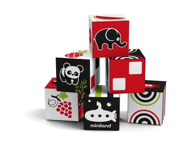 MINILAND ΠΑΙΧΝΙΔΙ ΔΡΑΣΤΗΡΙΟΤΗΤΩΝ FIRST SENSES: 6 CUBES SET