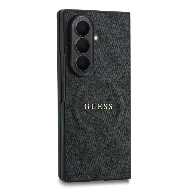 Guess PU Leather 4G Magnetic Case for Samsung Galaxy Z Fold 8 Ultra Black 3