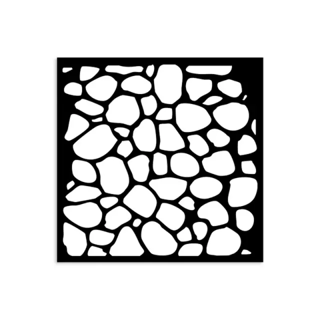 Thick Stencil 12x12cm, Stamperia, Hidden Grove, Stone effect