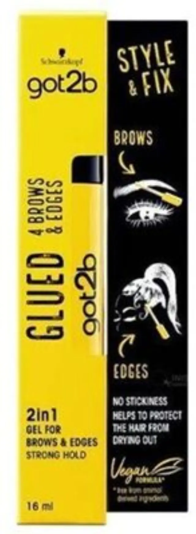 Schwarzkopf Got2B Glued 4 Brows & Edges Gel για Φρύδια & Τουφάκια Μαλλιών 16ml