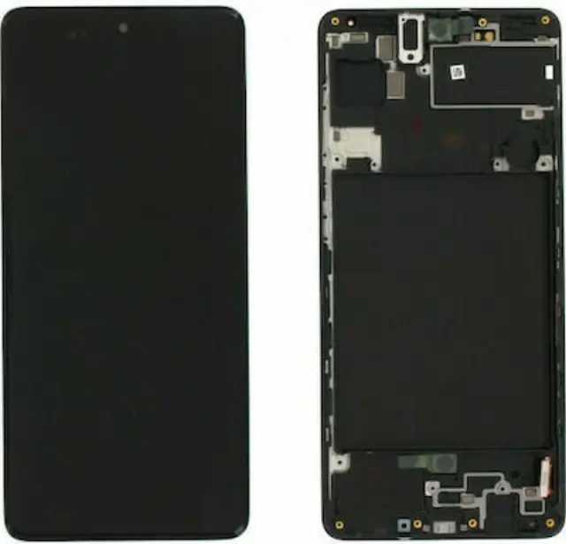 OLED Οθόνη LCD με Πλαίσιο & Μηχανισμός Αφής για Samsung Galaxy A71 SM-A715 μαύρο