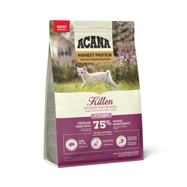 Acana Highest Protein Kitten για Γατάκια 1,8kg