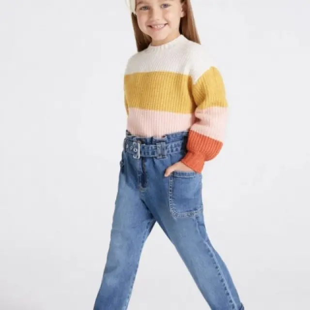Baby 6 μηνών έως 4 ετών Παντελόνι slouchy fit ECOFRIENDS Τζιν ανοιχτό 2