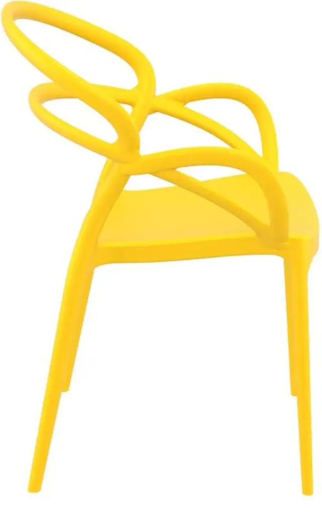 Πολυθρόνα Στοιβαζόμενη MILA Κίτρινο PP 57x56x82cm 3