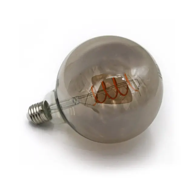 LED ΛΑΜΠΑ COG SPIRAL GLOBE Φ125 SMOKY Ε27 6W ΝΤΙΜΑΡΙΖ.ΘΕΡΜΟ