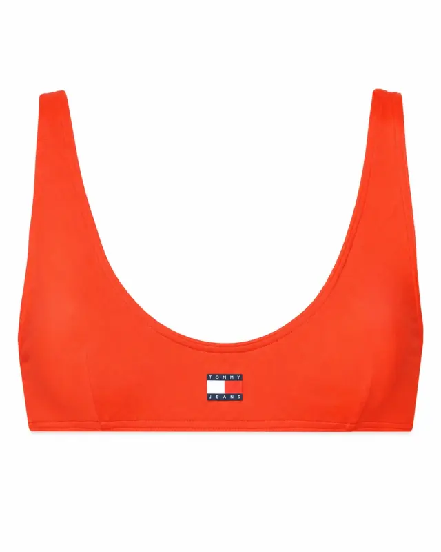 Tommy Jeans Γυναικείο Bikini Top Heritage Scoop Κόκκινο Tommy Hilfiger