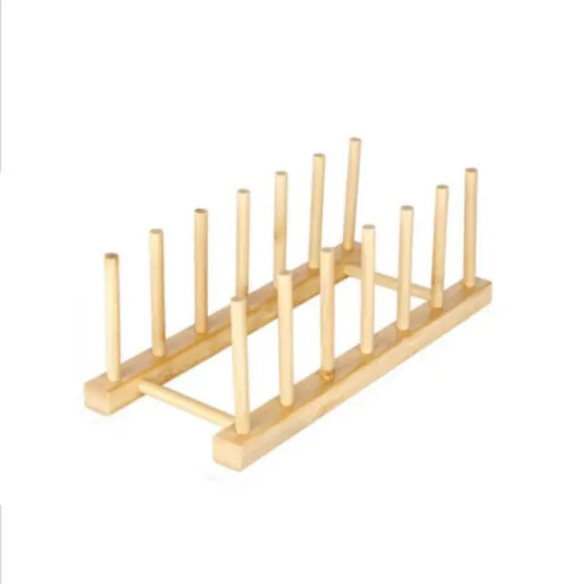 Πιατοθήκη 6 Θέσεων 29x12.5x10.5cm Ξύλινη σε Καφέ Χρώμα 2407341 (520195)