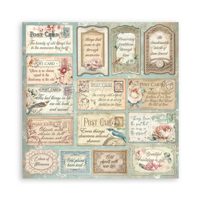 Χαρτιά scrapbooking 10τεμ, 30.5×30.5cm Stamperia, Brocante Antiques 2