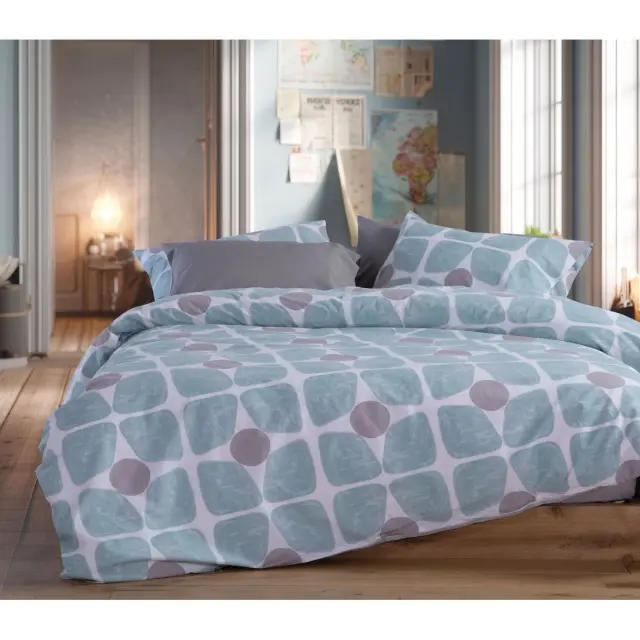 Σετ Σεντόνια Μονά 3 Τεμαχίων Nef-Nef Casual Coreo Aqua 170x270