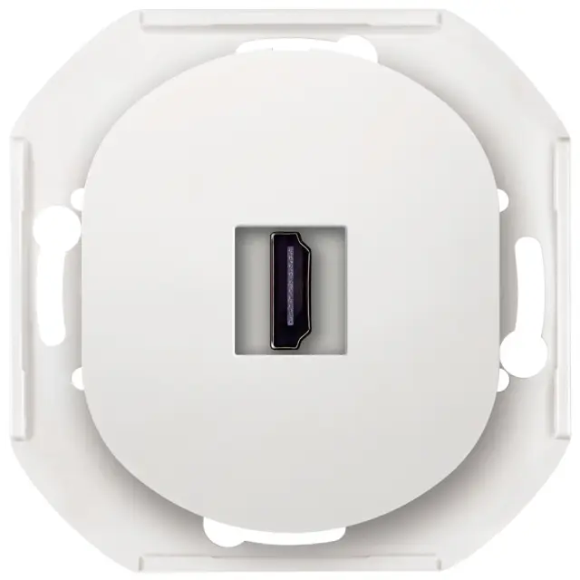 EON E6163.0 HDMI/HDMI socket Keystone without cover frame white 15.005.0168