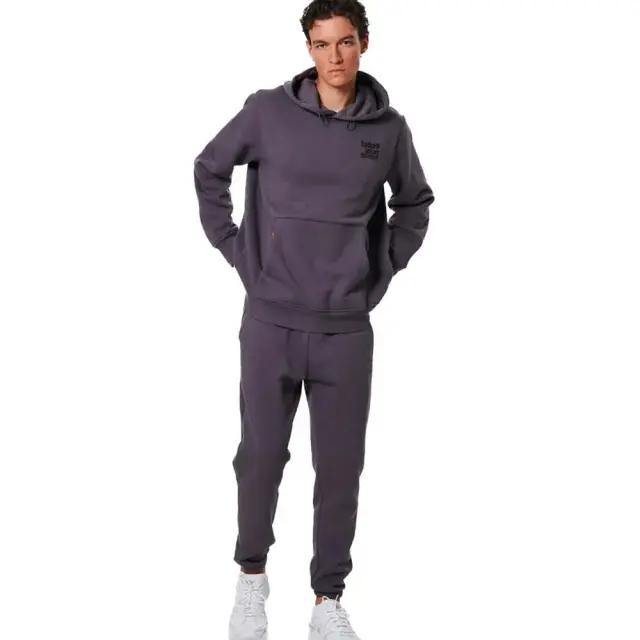 Body Action Men's Soft Fleece Track Sweatpants Γκρι Σκούρο 023535-03B (Body Action) 2