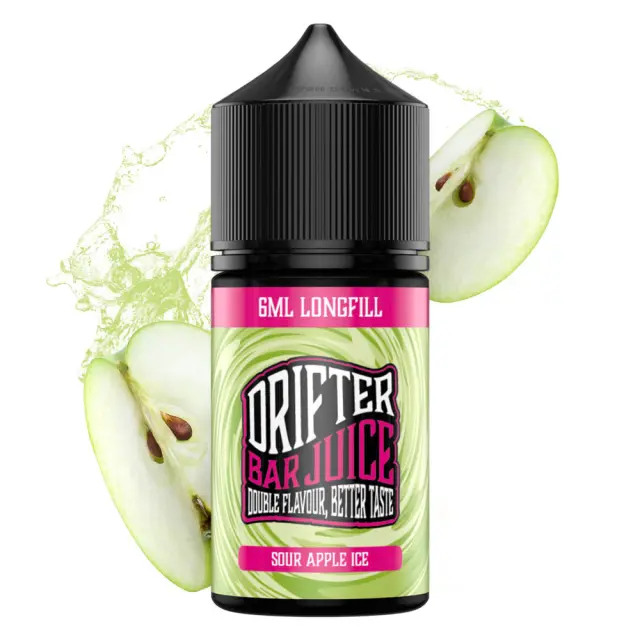 Sour Apple Ice 6ml (30ml) - Drifter Bar Juice Flavorshots